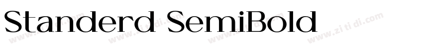 Standerd SemiBold字体转换